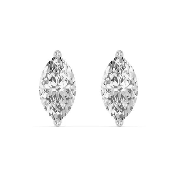 Marquise Lab Diamond Stud Earrings
