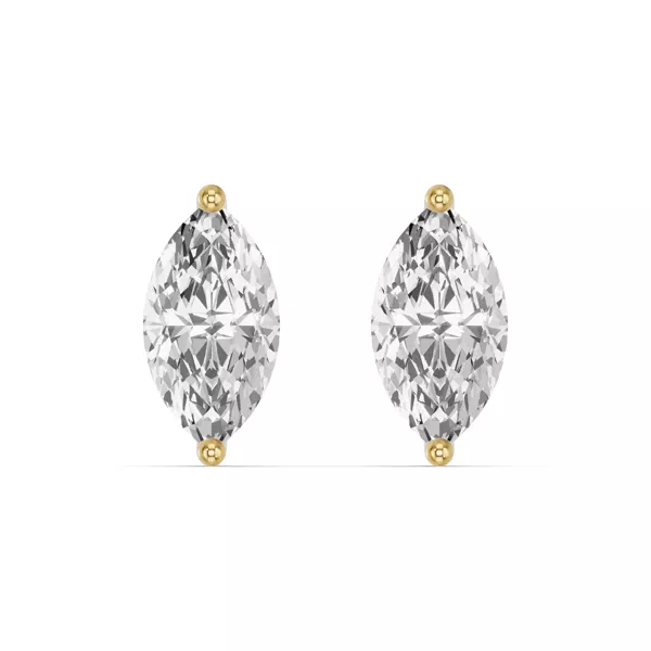 Marquise Lab Diamond Stud Earrings
