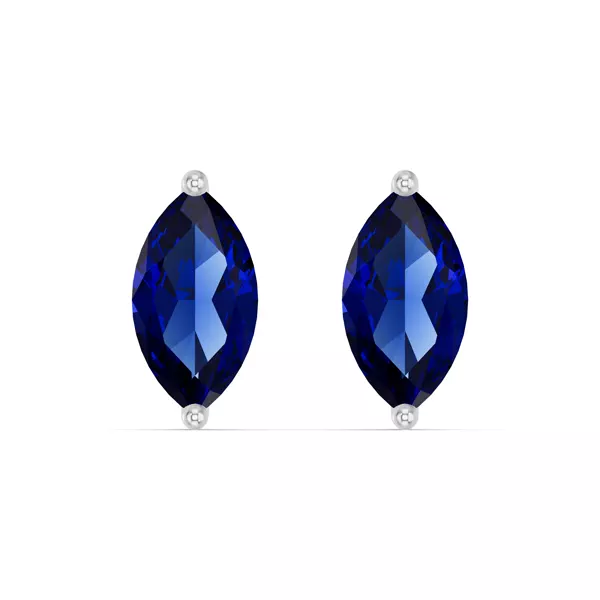 Marquise Sapphire Stud Earrings