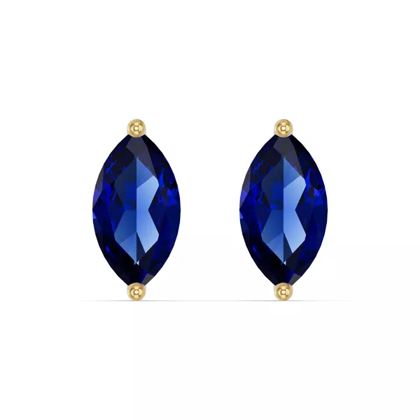 Marquise Sapphire Stud Earrings