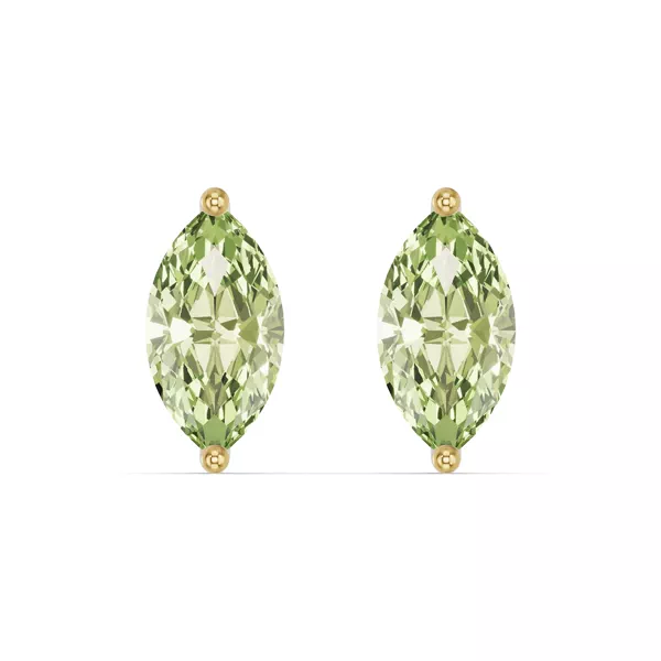 Marquise Peridot Stud Earrings