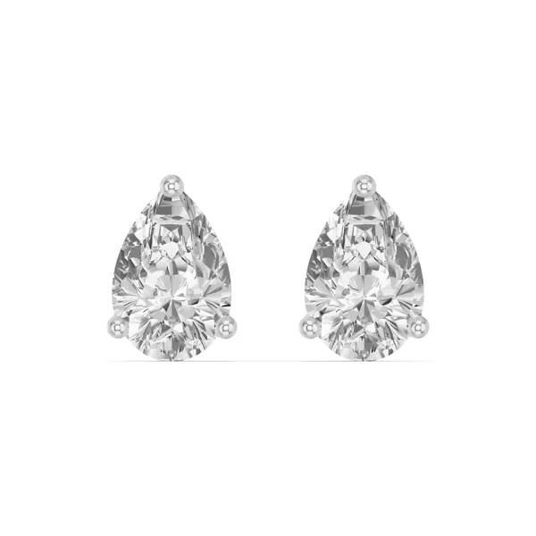 Pear-Shaped Lab Diamond Stud Earrings