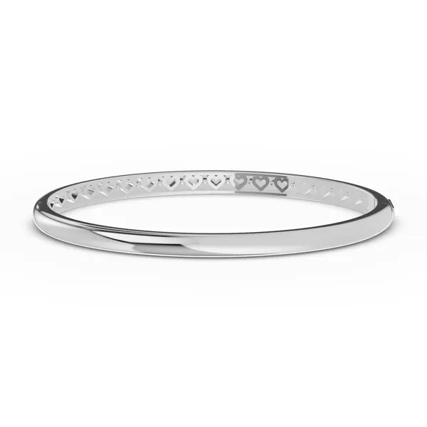 Inner Hearts Cutout Bangle