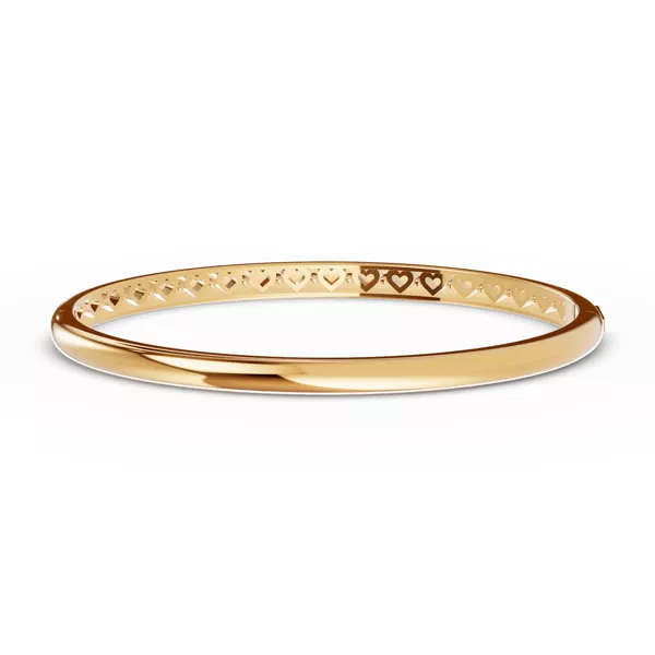 Inner Hearts Cutout Bangle