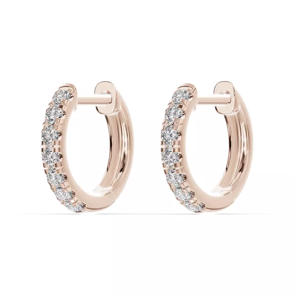 Diamond Hoop Earrings (12mm)