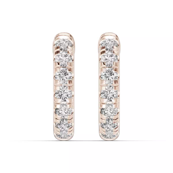 Diamond Huggie Earrings (10mm)