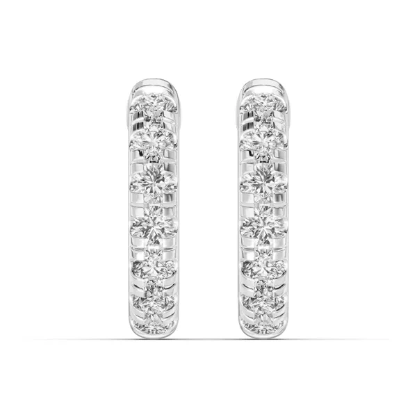 Diamond Huggie Earrings (10mm)