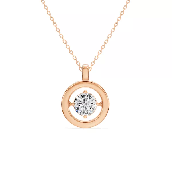 Evermotion Round Lab Diamond Pendant (1.00 ct.)