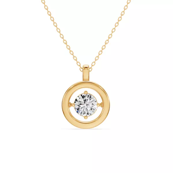 Evermotion Round Lab Diamond Pendant (1.00 ct.)