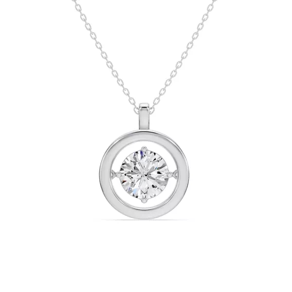 Evermotion Round Lab Diamond Pendant (2.00 ct.)