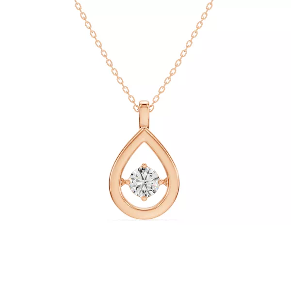 Evermotion Teardrop Lab Diamond Pendant (0.50 ct.)