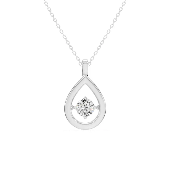 Setting Evermotion Teardrop Lab Diamond Pendant (0.50 ct.)