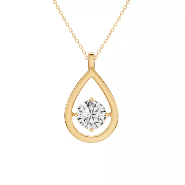 Evermotion Teardrop Lab Diamond Pendant (2.00 ct.)