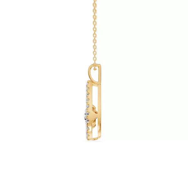 Evermotion Teardrop Halo Lab Diamond Pendant (0.75 ct. tw.)
