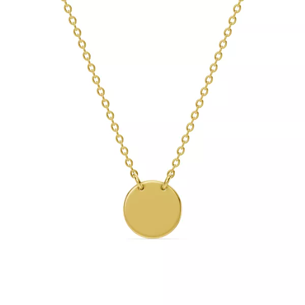 Engravable Disc Necklace