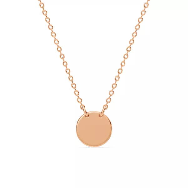 Engravable Disc Necklace