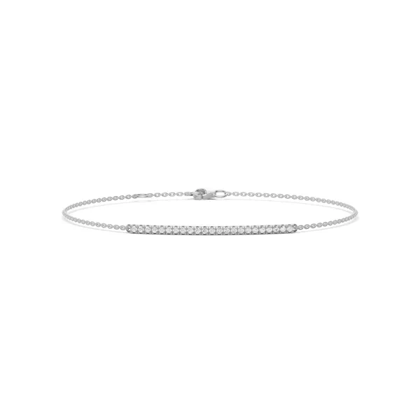 Petite Pavé Lab Diamond Bar Bracelet