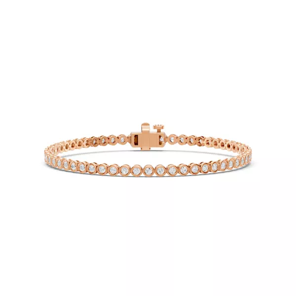 Bezel-Set Lab Diamond Tennis Bracelet (2 ct. tw.)