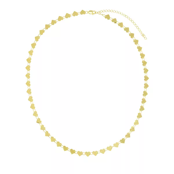 Heart-Link Gold Necklace