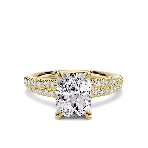 Avalon Crossover 1.50 ct. Elongated Cushion Lab Engagement Ring