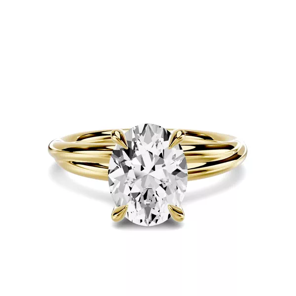Avalon Crossover 1.50 ct. Oval Lab Engagement Ring
