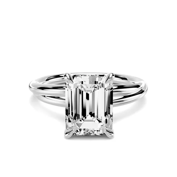 Avalon Crossover 2.50 ct. Emerald-Cut Lab Engagement Ring