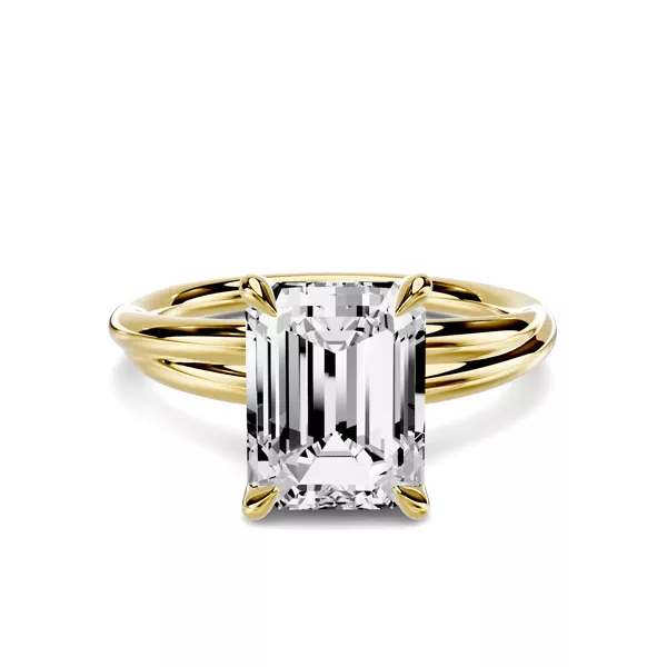 Avalon Crossover 2.50 ct. Emerald-Cut Lab Engagement Ring