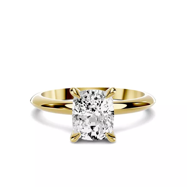 Serra Knife Edge 1.00 ct. Elongated Cushion Lab Engagement Ring (2mm)