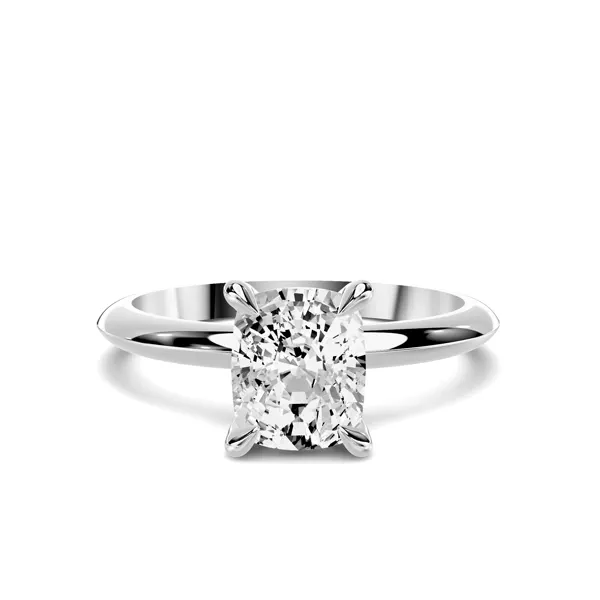 Serra Knife Edge 1.00 ct. Elongated Cushion Lab Engagement Ring (2mm)