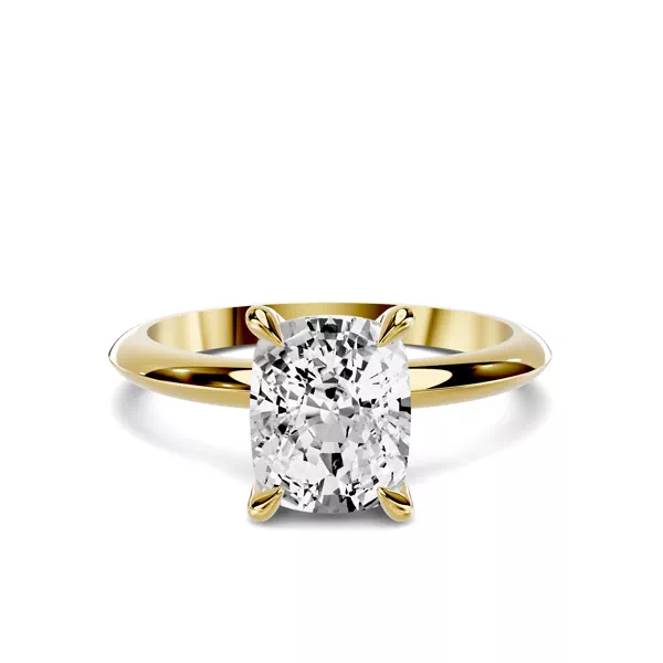 Serra Knife Edge 1.50 ct. Elongated Cushion Lab Engagement Ring (2mm)