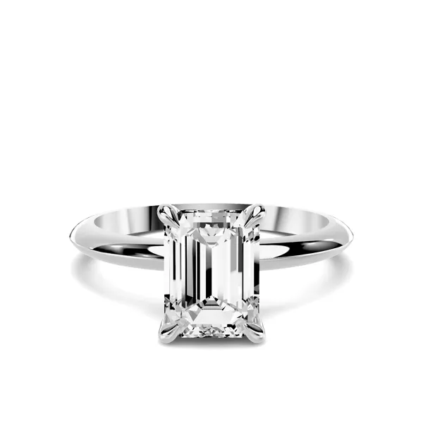 Serra Knife Edge 1.50 ct. Emerald-Cut Lab Engagement Ring (2mm)
