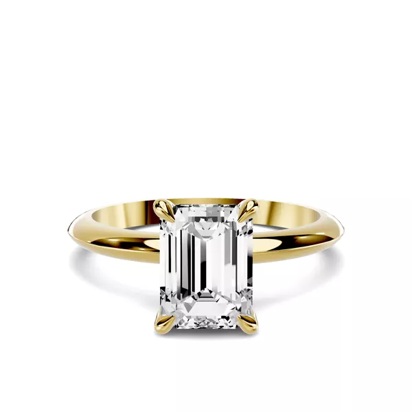 Serra Knife Edge 1.50 ct. Emerald-Cut Lab Engagement Ring (2mm)