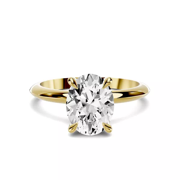 Serra Knife Edge 1.50 ct. Oval Lab Engagement Ring (2mm)