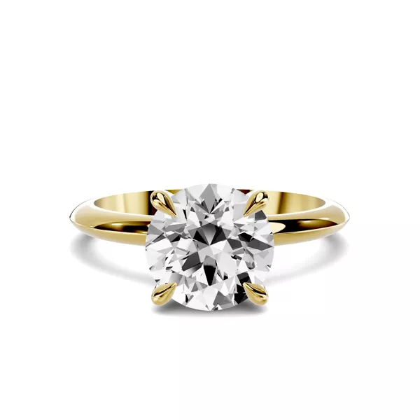 Serra Knife Edge 1.50 ct. Round Lab Engagement Ring (2mm)