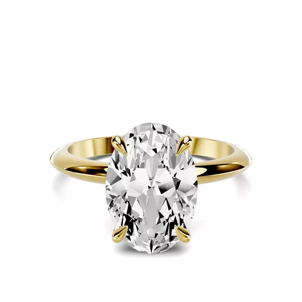 Serra Knife Edge 3.00 ct. Oval Lab Engagement Ring (2mm)
