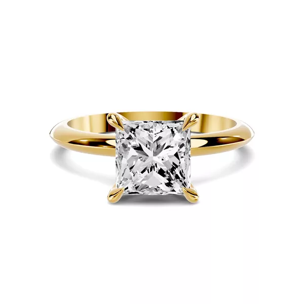 Serra Knife Edge 3.00 ct. Princess-Cut Lab Engagement Ring (2mm)