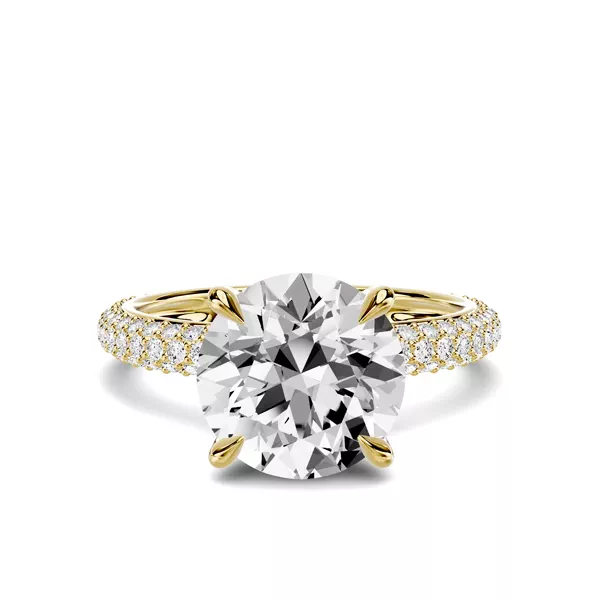 Selora Rolled Pavé 2.50 ct. Round Lab Engagement Ring