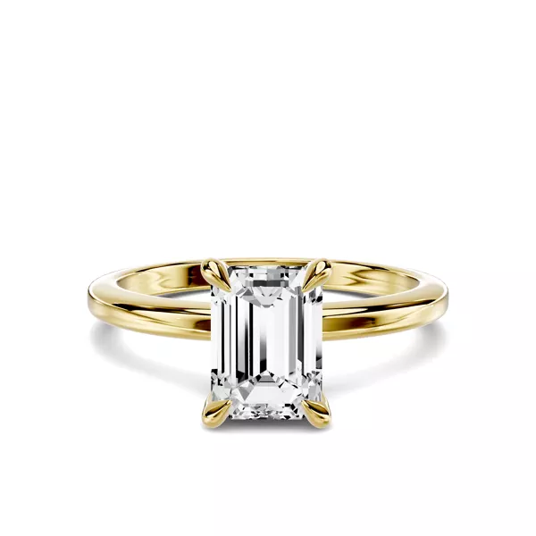 Avalon Classic Solitaire 1.00 ct. Emerald-Cut Lab Engagement Ring