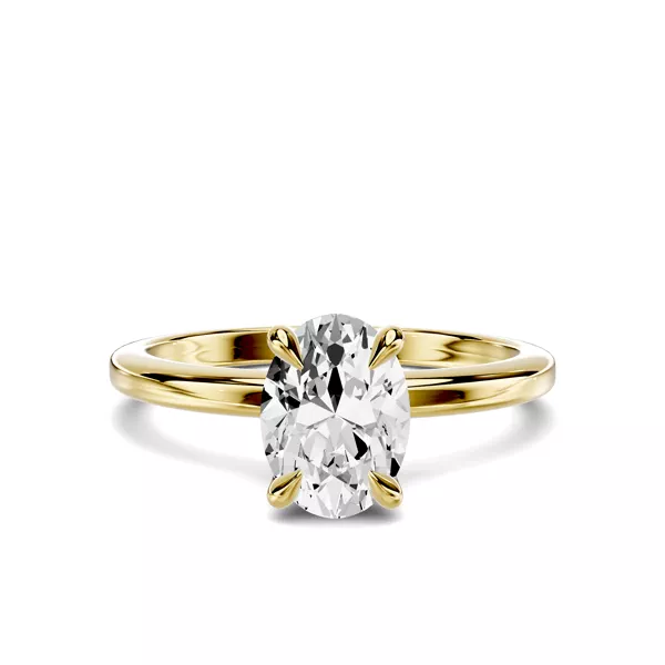 Avalon Classic Solitaire 1.00 ct. Oval Lab Engagement Ring