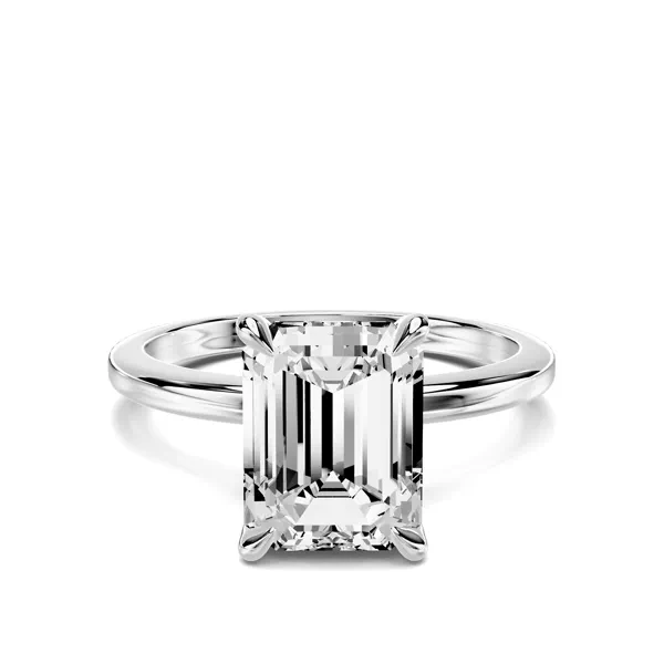 Avalon Classic Solitaire 2.00 ct. Emerald-Cut Lab Engagement Ring