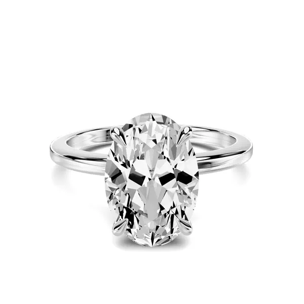 Avalon Classic Solitaire 3.00 ct. Oval Lab Engagement Ring