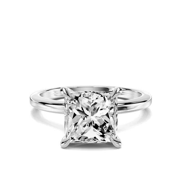 Avalon Classic Solitaire 3.00 ct. Princess-Cut Lab Engagement Ring