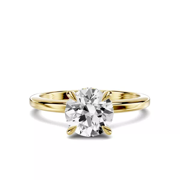 Avalon Classic Hidden Halo 1.00 ct. Round Lab Engagement Ring