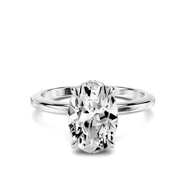 Avalon Classic Hidden Halo 2.00 ct. Oval Lab Engagement Ring