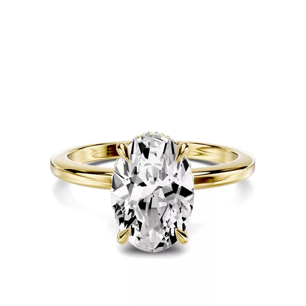 Avalon Classic Hidden Halo 2.00 ct. Oval Lab Engagement Ring