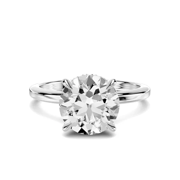 Avalon Classic Hidden Halo 2.00 ct. Round Lab Engagement Ring