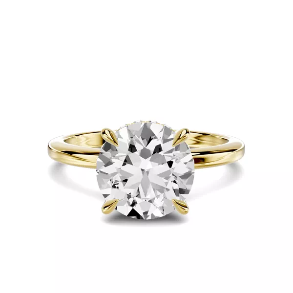 Avalon Classic Hidden Halo 2.00 ct. Round Lab Engagement Ring