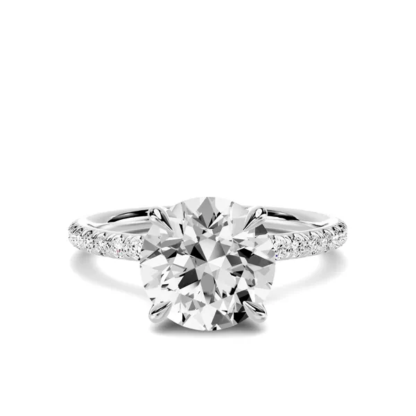 Avalon Classic Pavé 2.00 ct. Round Lab Engagement Ring