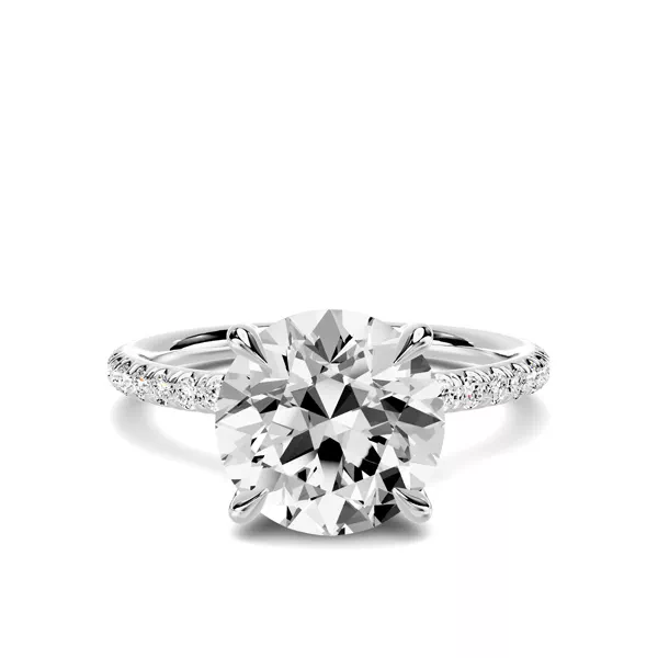 Avalon Classic Pavé 2.50 ct. Round Lab Engagement Ring