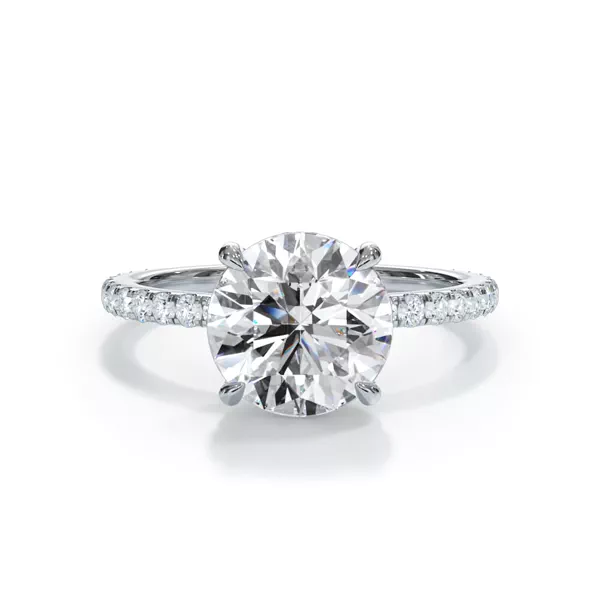 Bellora Pavé Hidden Halo 1.50 ct. Round Lab Engagement Ring